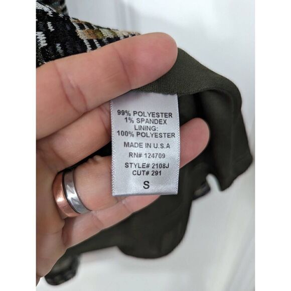 IC By Connie K Jacket women's size Small open front textured wide collar - Picture 5 of 7